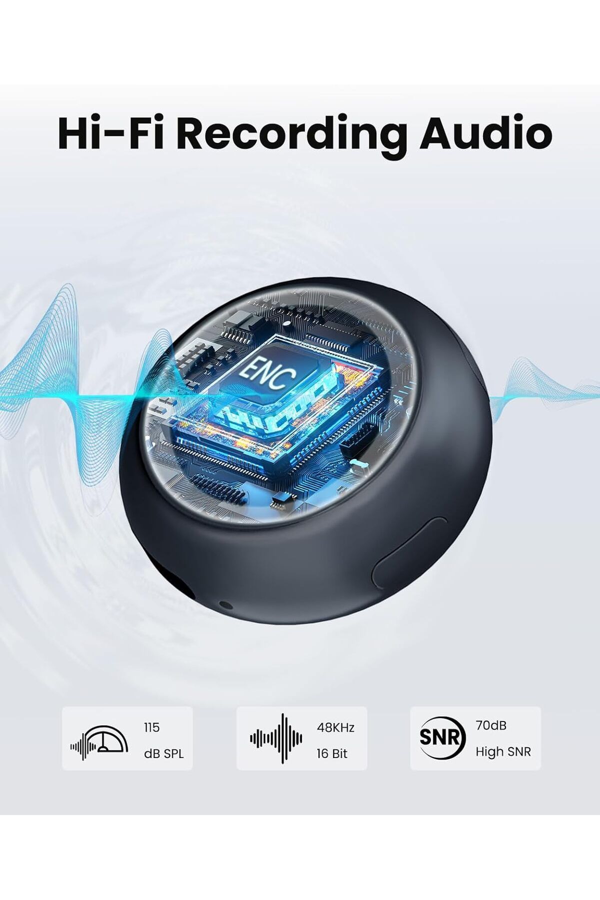 Generic-ميكروفون لافالير لاسلكي لأجهزة iPhone/Android، ميكروفون TNW A37 صغير مع خاصية إلغاء الضوضاء، 40 ساعة، 50 متر 5