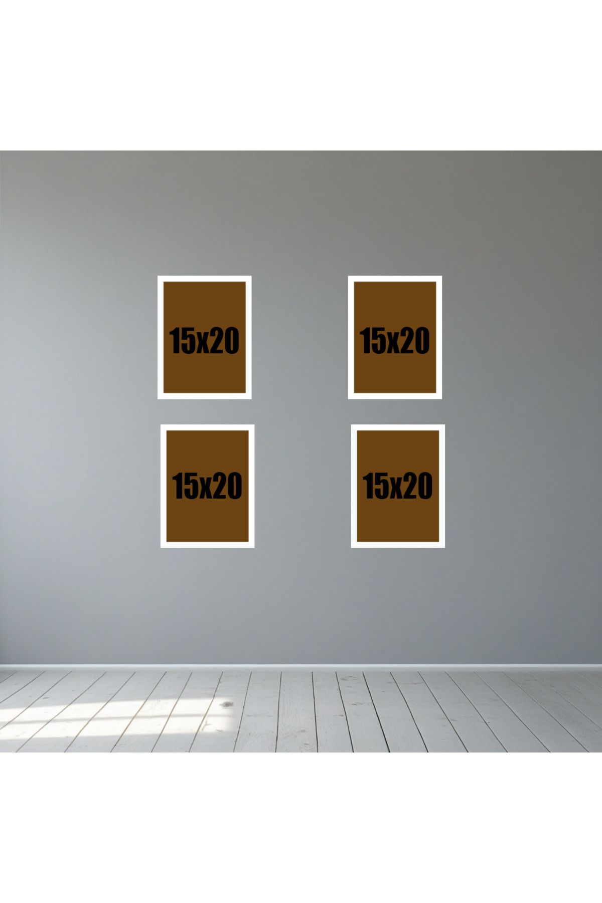 Tooall 15x20 Beyaz Çerçeve Seti – 4’lü ve 6’lı Boş Duvar Çerçevesi