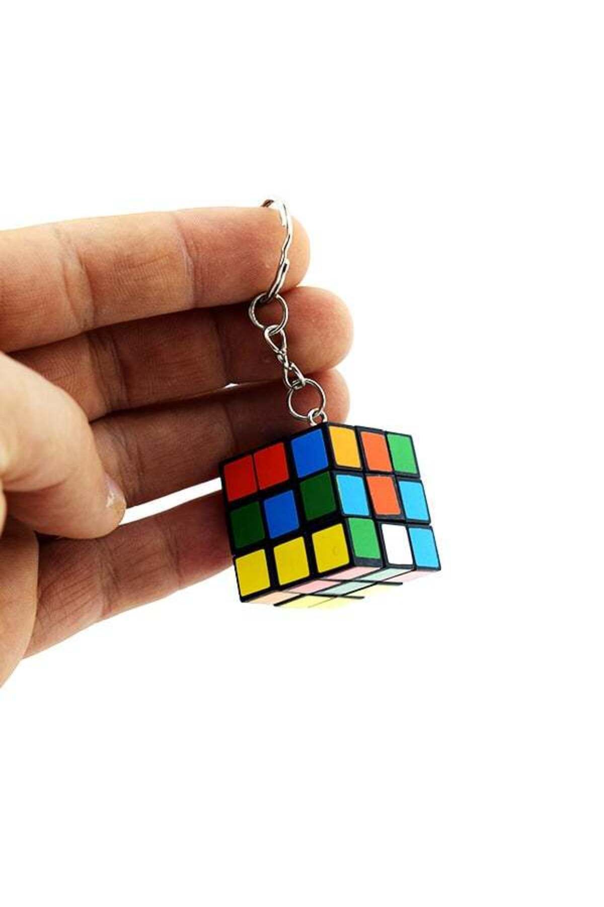 Vemora Nostaljik Zeka Küpü Sihirli Mini Rubik Anahtarlık