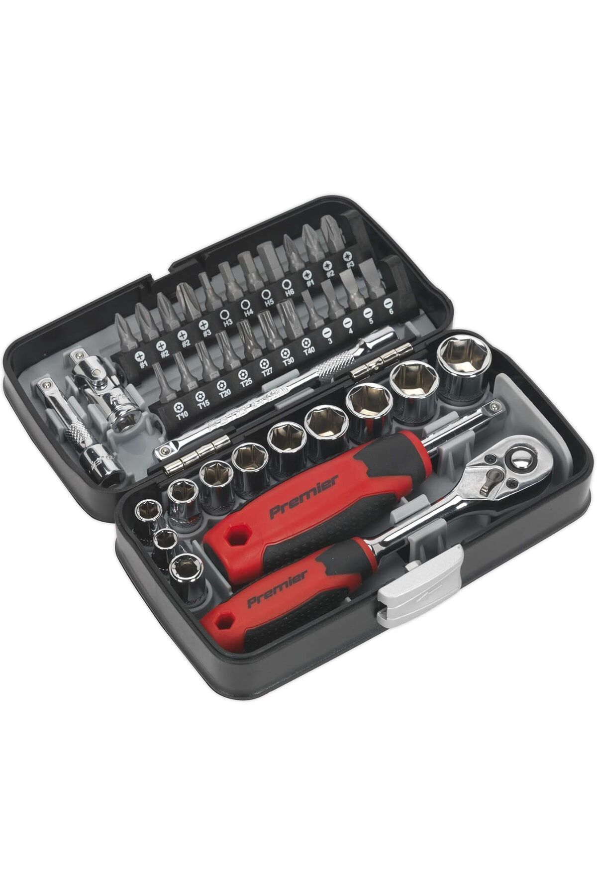 Mena Rise BlackShop altıgen soket bit set & Ratchet 6110 30 parça "| 1/2SQ Drive 1064272