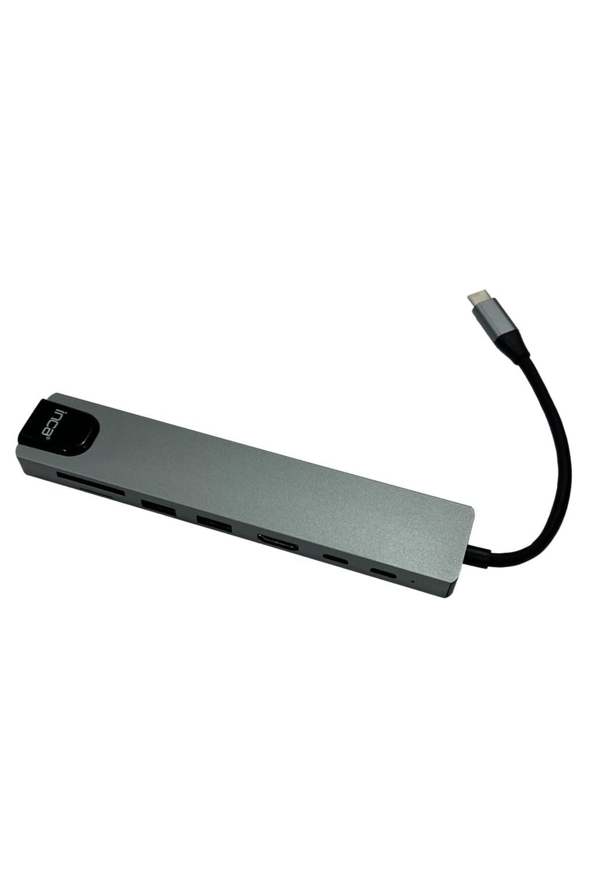 Inca ITPC-7 8'li USB Tip-C aliminyum Hub