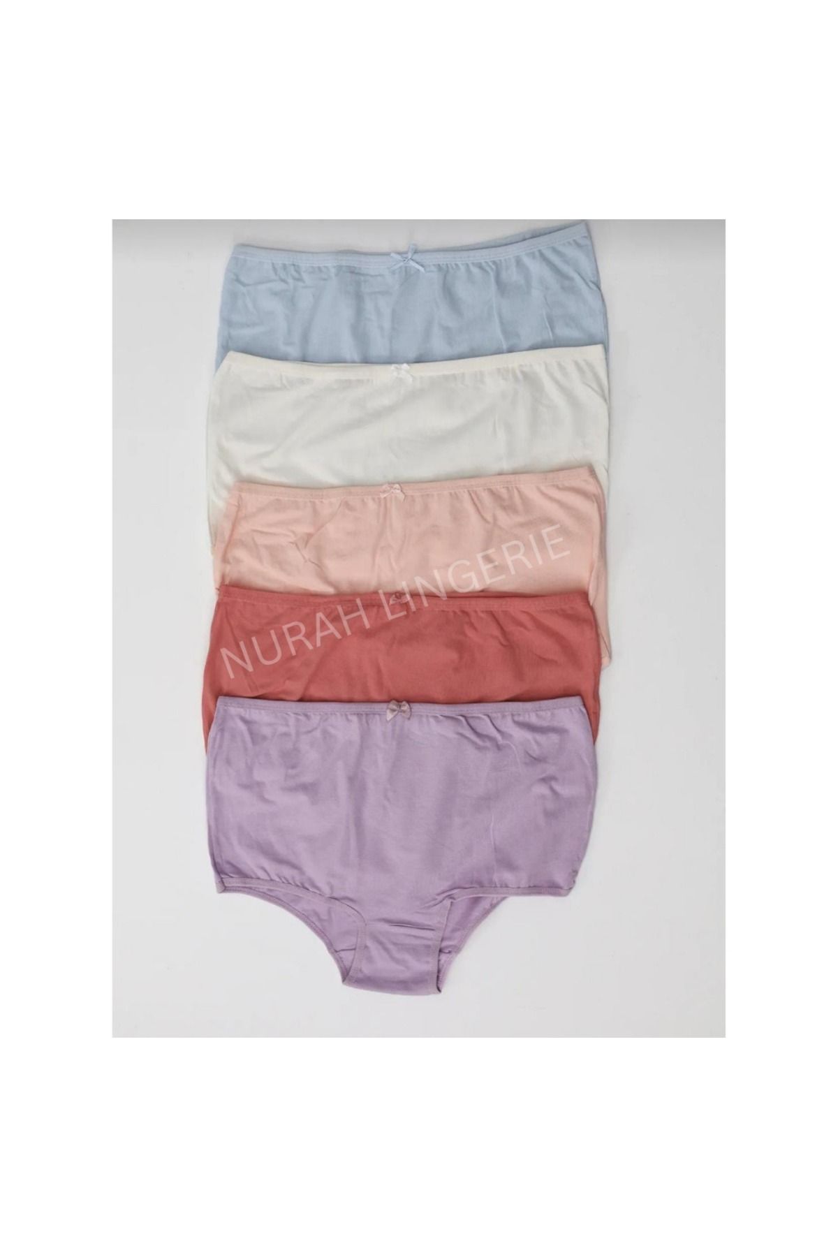 nura Nurah Lingerie Yüksek Bel Toparlayıcı Külot 5 li paket