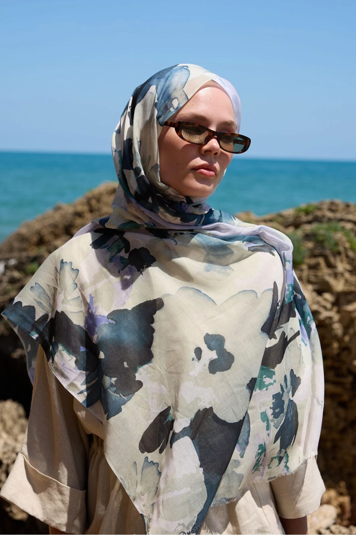 nazendescarf Mirelya desen aya şal