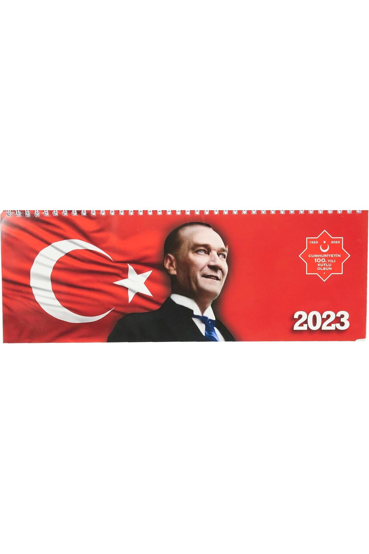 Mena Rise TuonShop Color 2023 AJ-65 12 * 33,5 Haftalık Masa Ajandası-100. Yıl 1122991