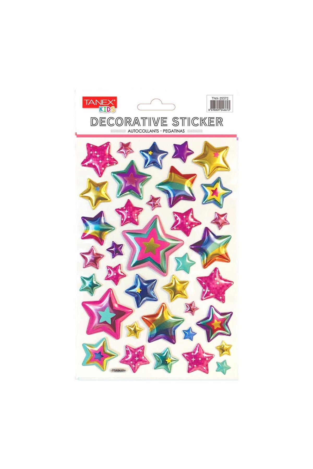 Tanex Kids Sticker Puffy Yıldız Balon Serisi (25372)