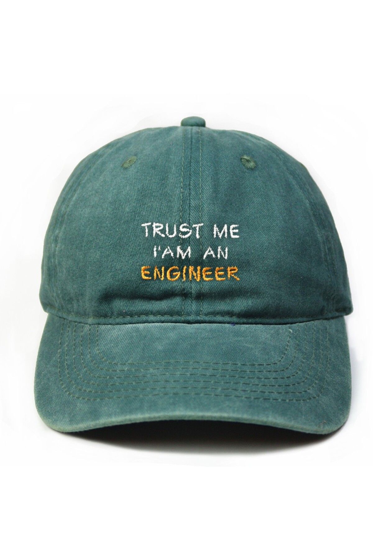 T-FUNNY Mühendis Şapka, Trust me i'm an Engineer Yıkamalı Şapka