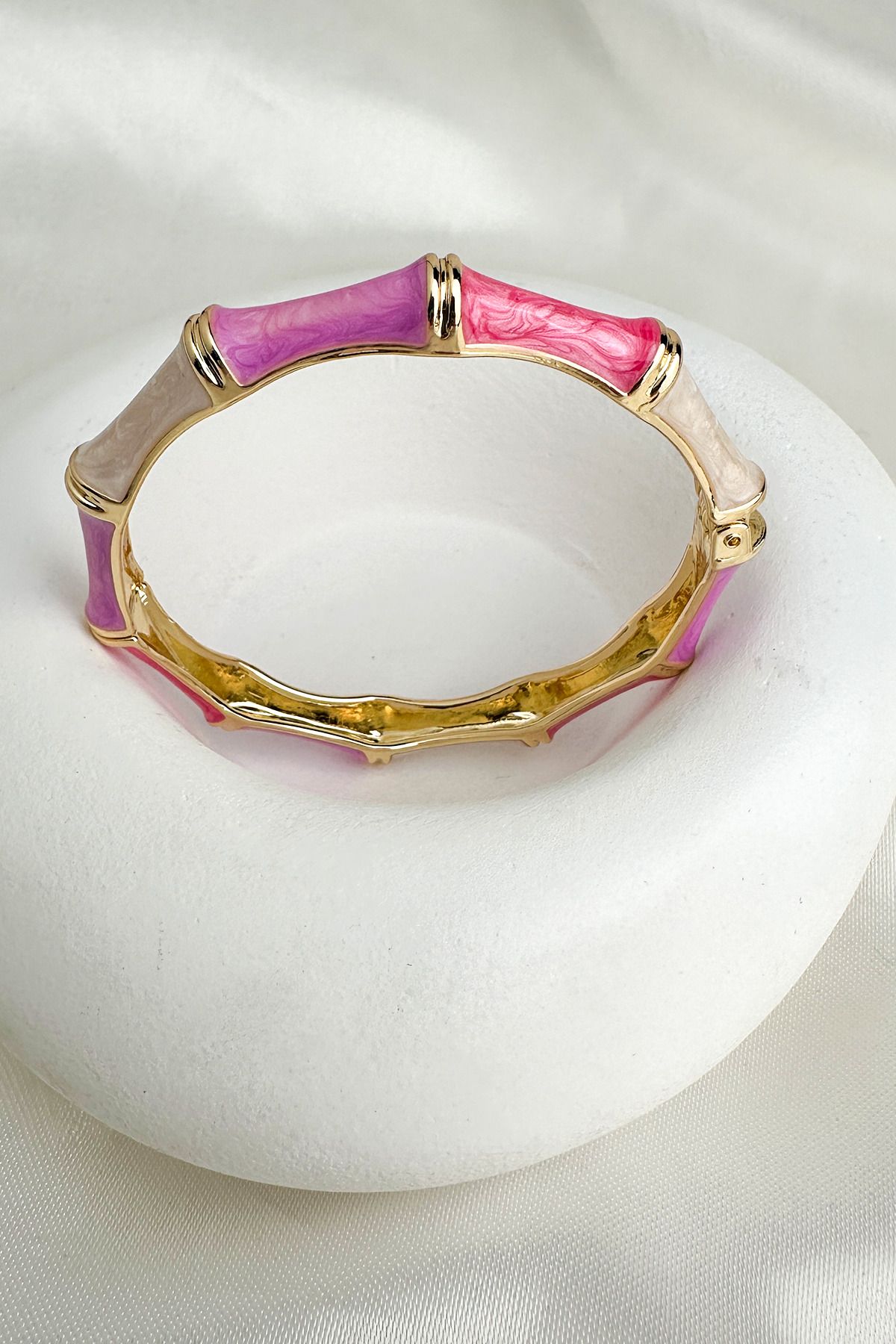 Modex-Special Series Enameled Rods Clamp Bracelet (Diameter: 6cm) 2