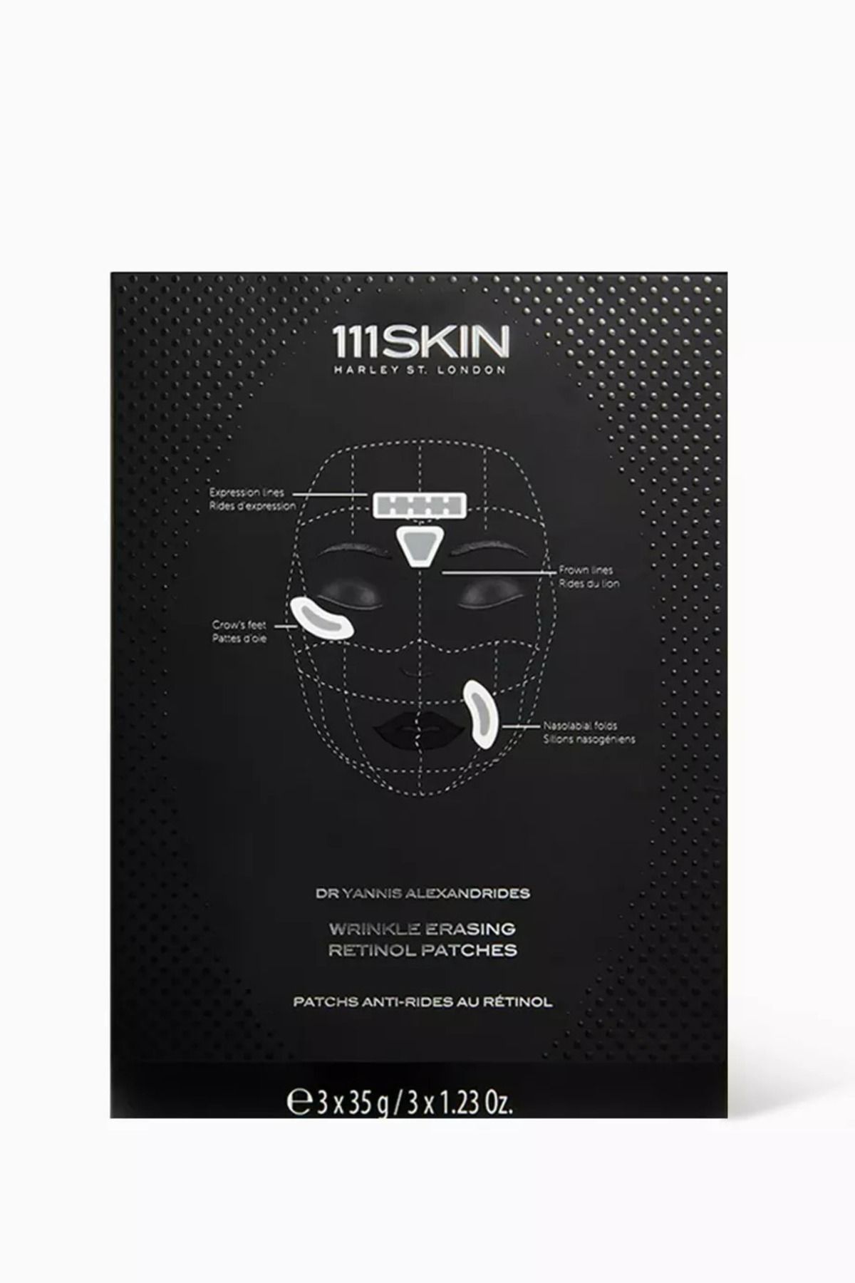 111Skin Retinol Bantları 3 x 35g, Mikro Koni Teknolojili, C Vitamini & Peptit İçerikli