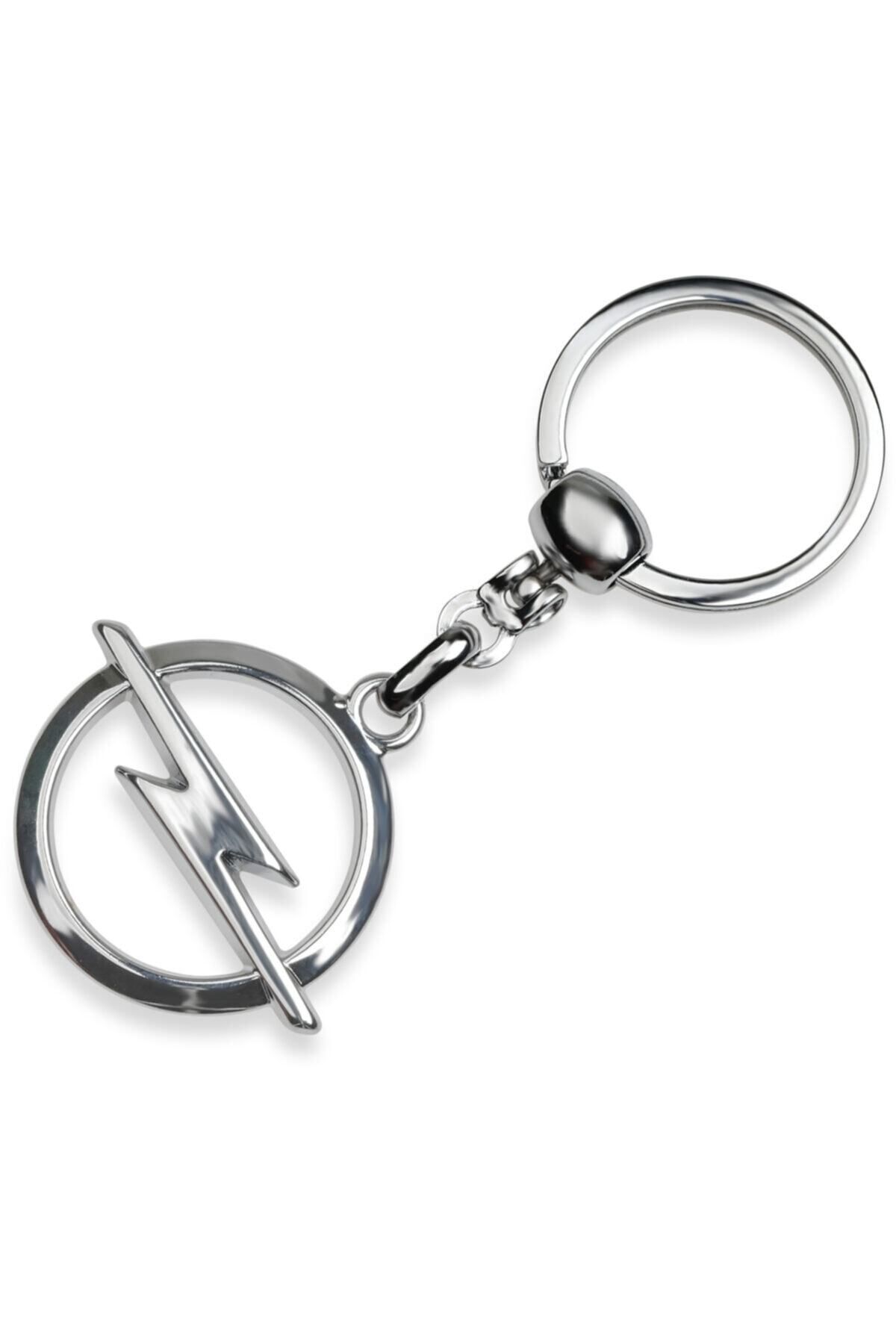 Store 1. Kalite - Opel Logolu Metal Otomobil Anahtarlığı - Krom Kaplamalı