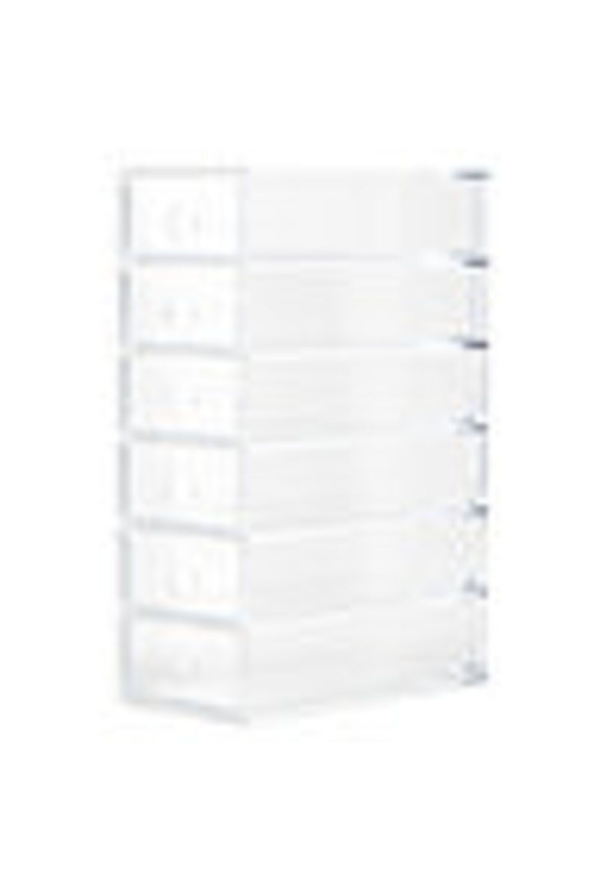 Muji-Acrylic 6 Unit Drawer Stand, W 8.7 x D 17 x H 25.2 cm 3