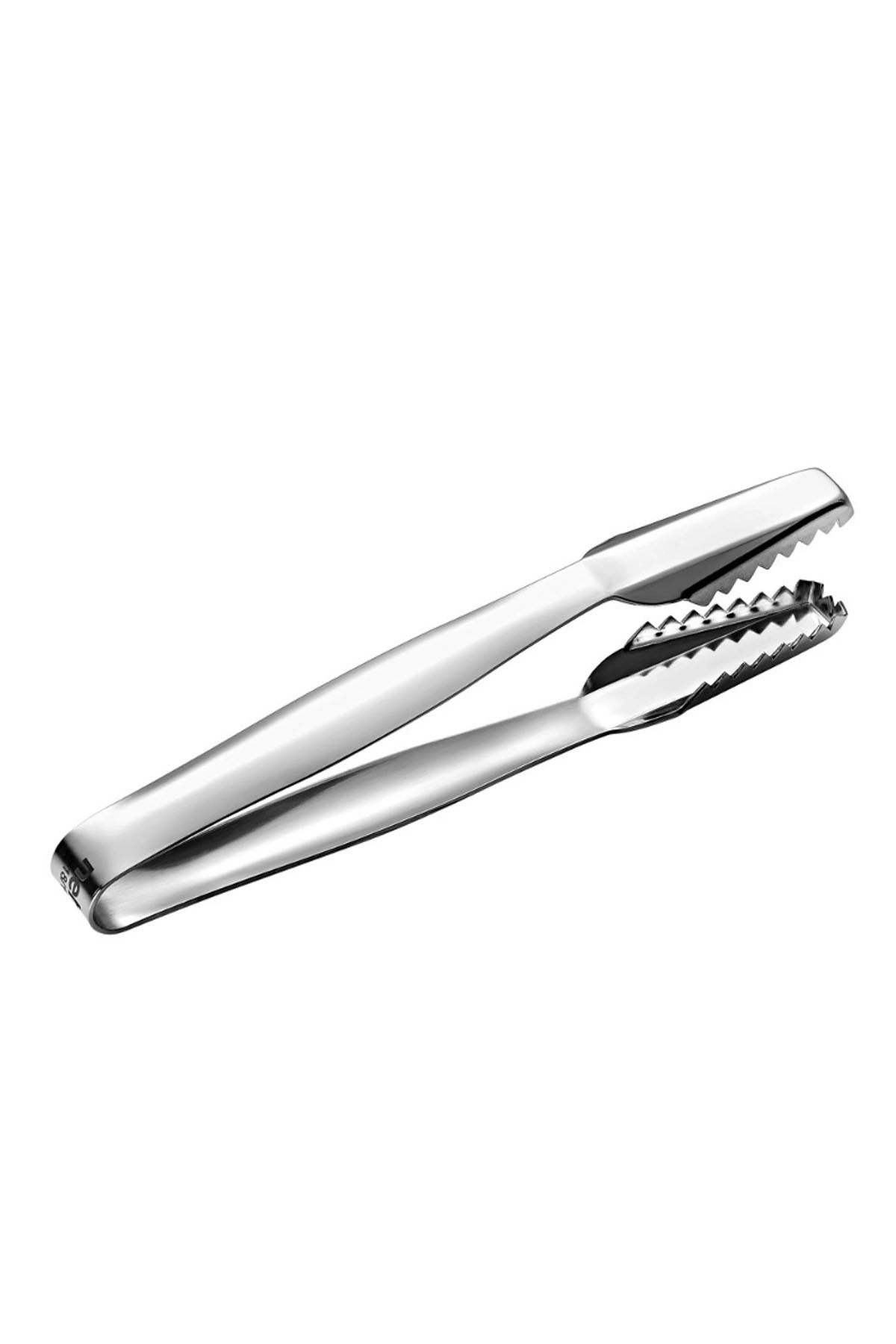 VODİNOX Buz Maşası Paslanmaz Çelik 14.5 cm – Ergonomik Tırtıklı Uçlar Profesyonel Endüstriyel
