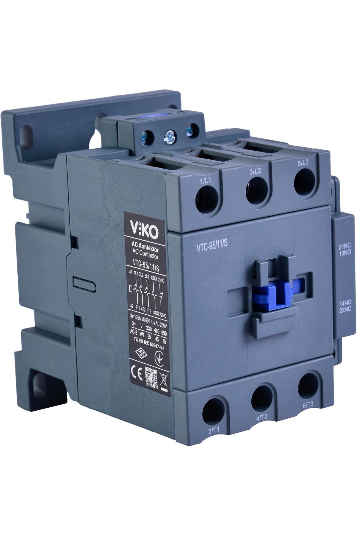 Mena Rise BlackShop Kontaktör 45KW AC3 95A 3P+1NO+1NC Coil 230VAC 1064272