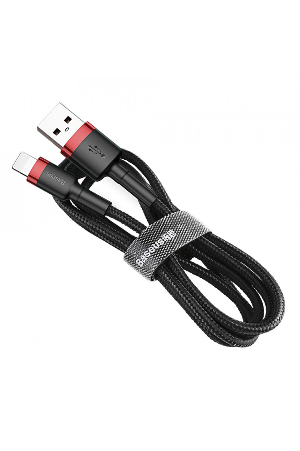 Baseus-USB to Lightning Data Cable, 1.5A, 2m, Cables (CALKLF-C19) - Red Black 2