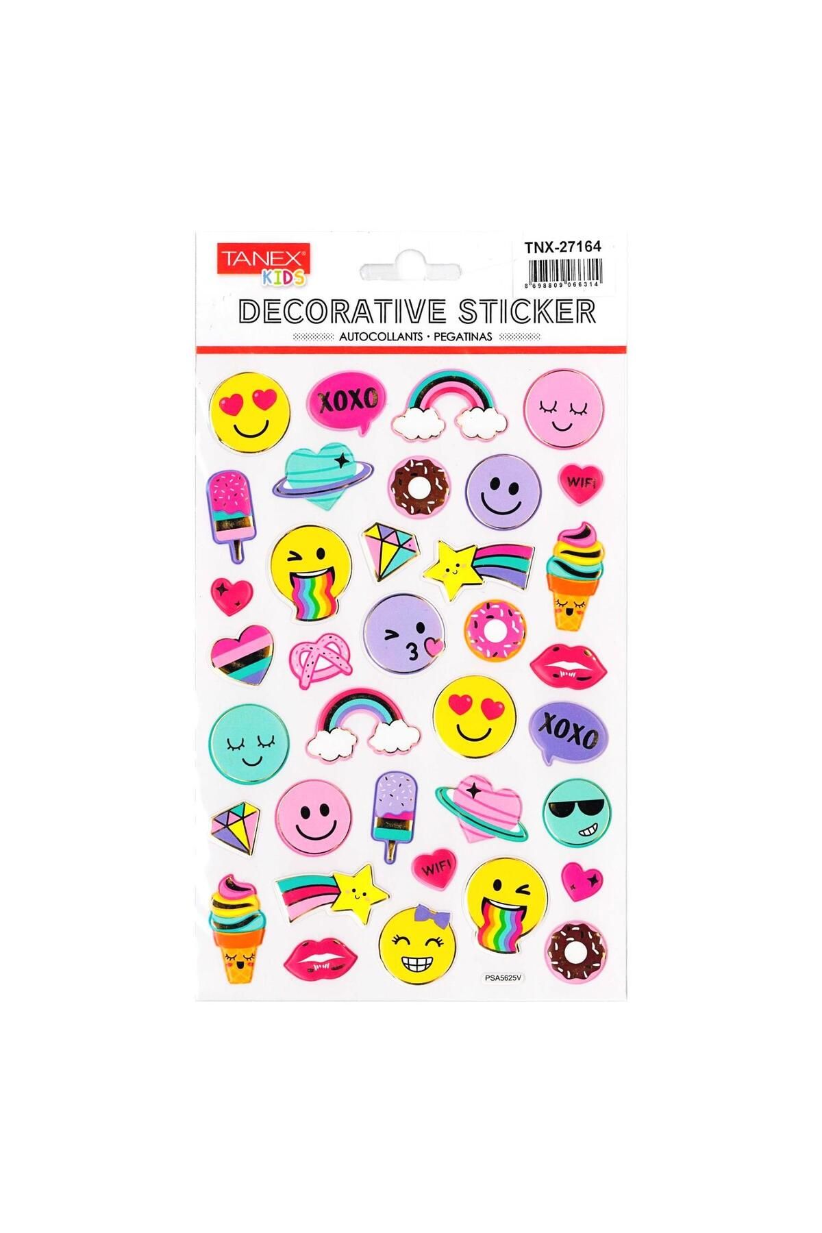 Tanex Kids Sticker Renkli Yüzler Serisi (27164)