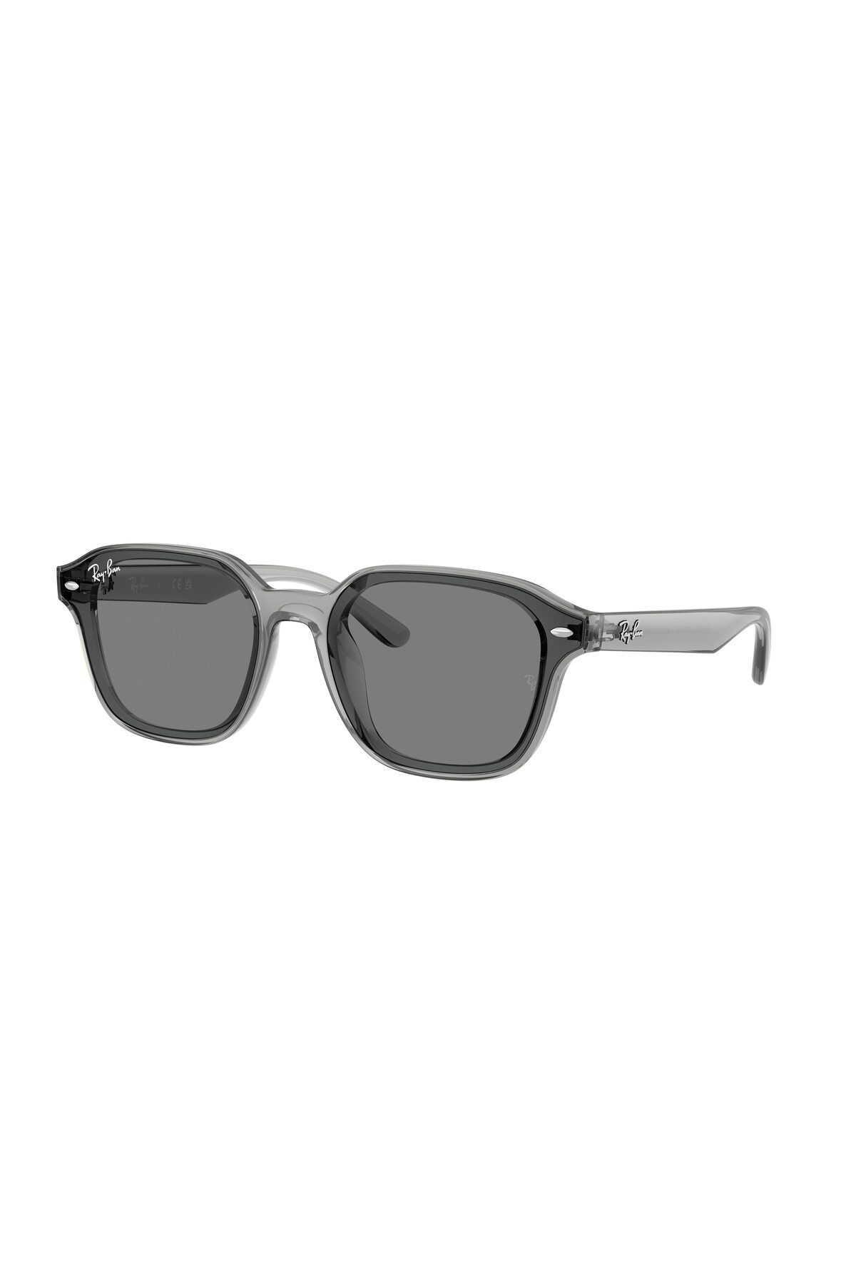 Ray-Ban Ray‐ban Rb4458d Asian Fit 645087 – Ochelari Unisex, Transparent Grey, Lentile Dark Brown, Mărime 65 Unisex - One Size