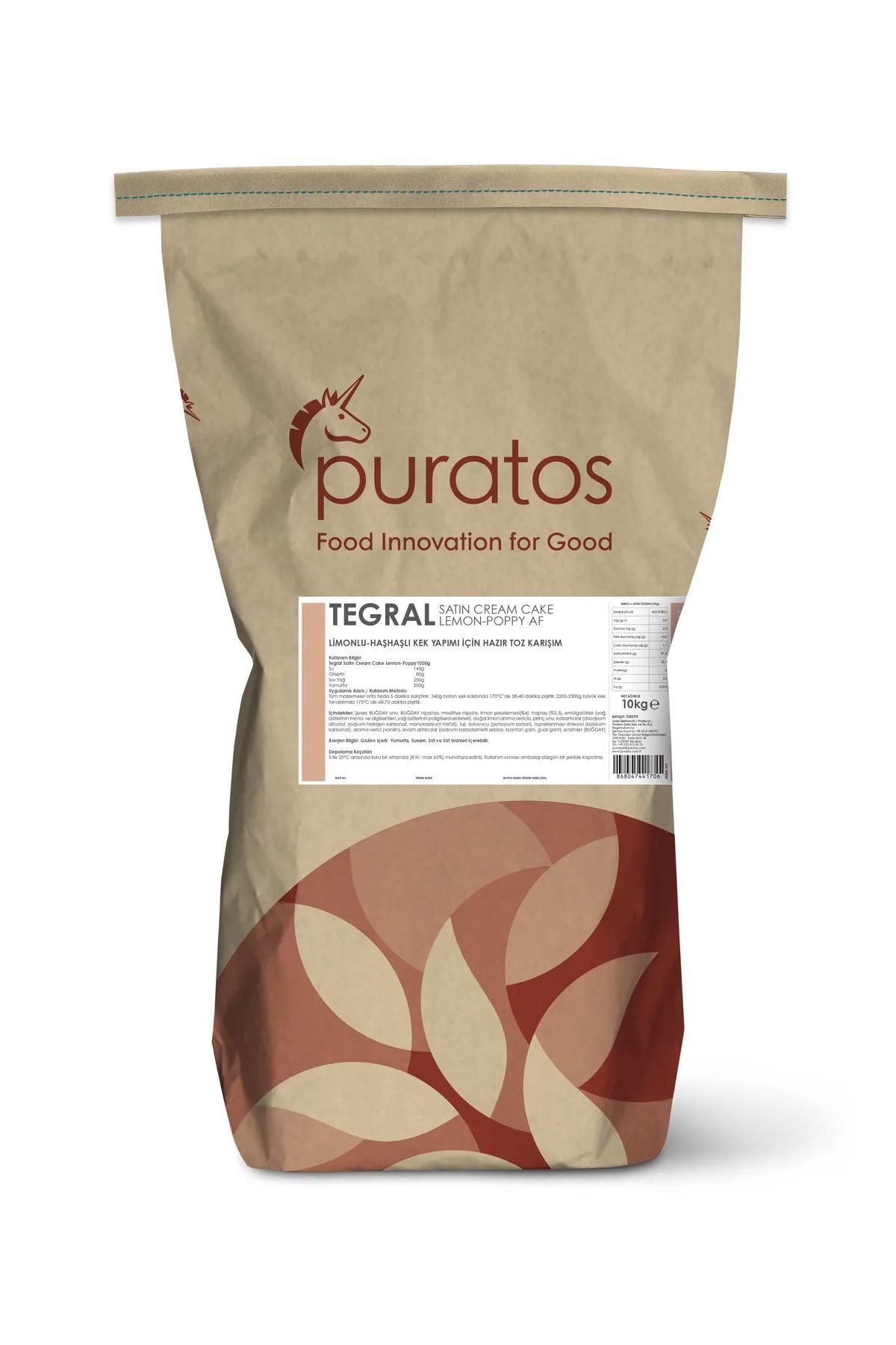 PURATOS Satin Cream Cake Tscc Lemon Poppy Af 10 kg