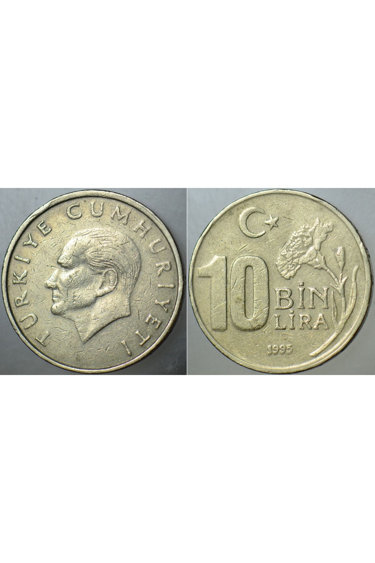 Banknoting TÜRKİYE CUMHURİYETİ 10 BİN LİRA 1995.