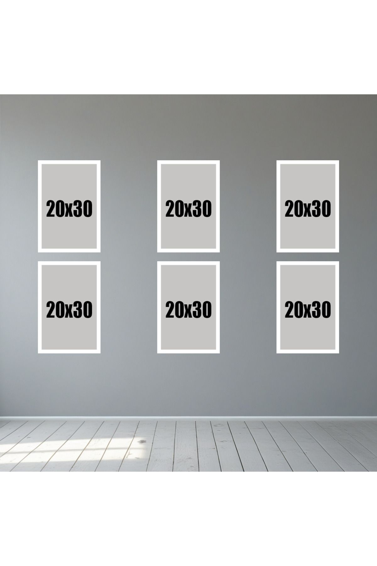 Tooall 20x30 Beyaz Boş Fotoğraf Çerçevesi Seti – 1’li, 2’li, 3’lü, 6’lı, 9’lu Duvar Dekor Çerçevesi