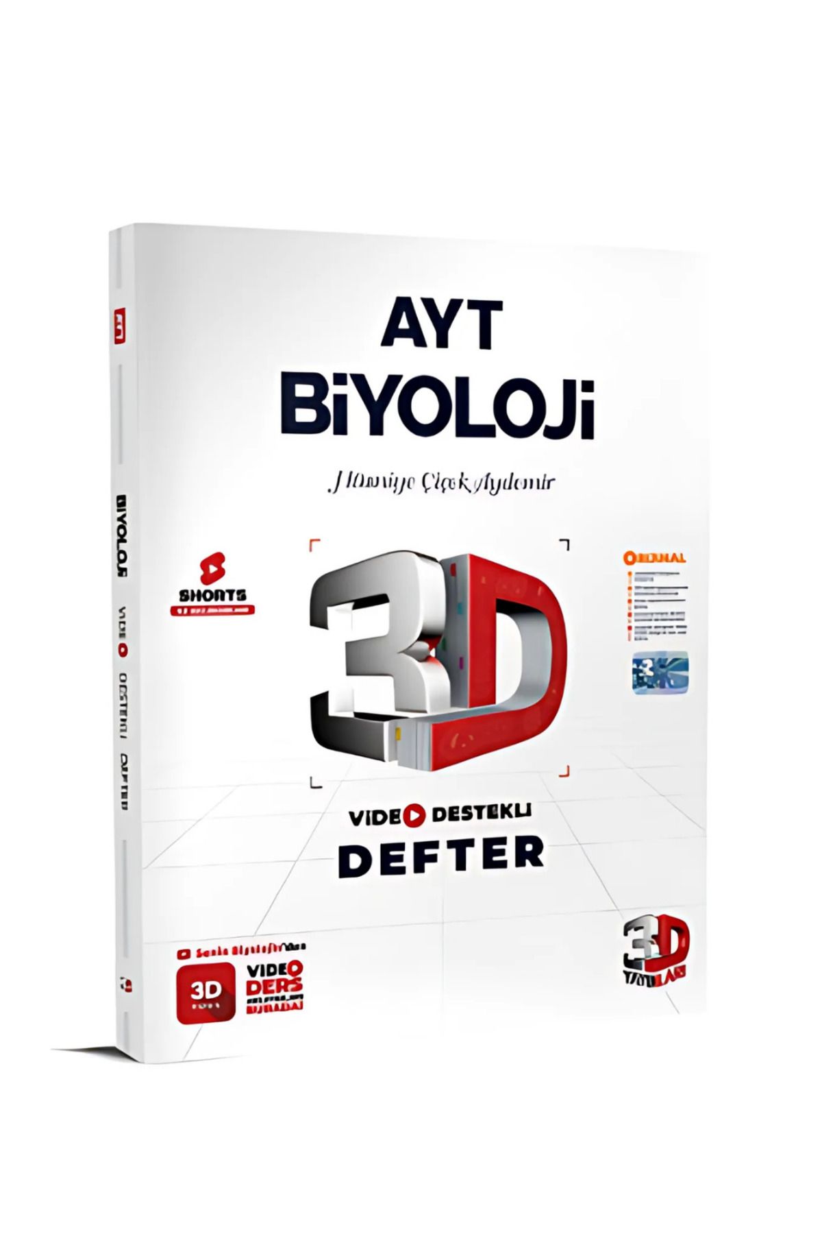 3D Yayınları 2026 3D AYT Video Destekli Defter Biyoloji