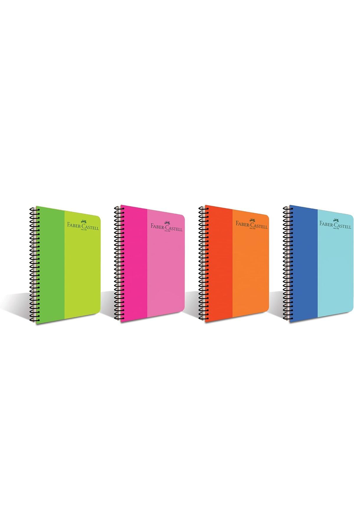 Mena Rise TuonShop Renkli Spiralli Defter, A4, 100 Yaprak, 70g Kağıt, Düz Sayfa, Dayanıklı Kapak, Kolay A