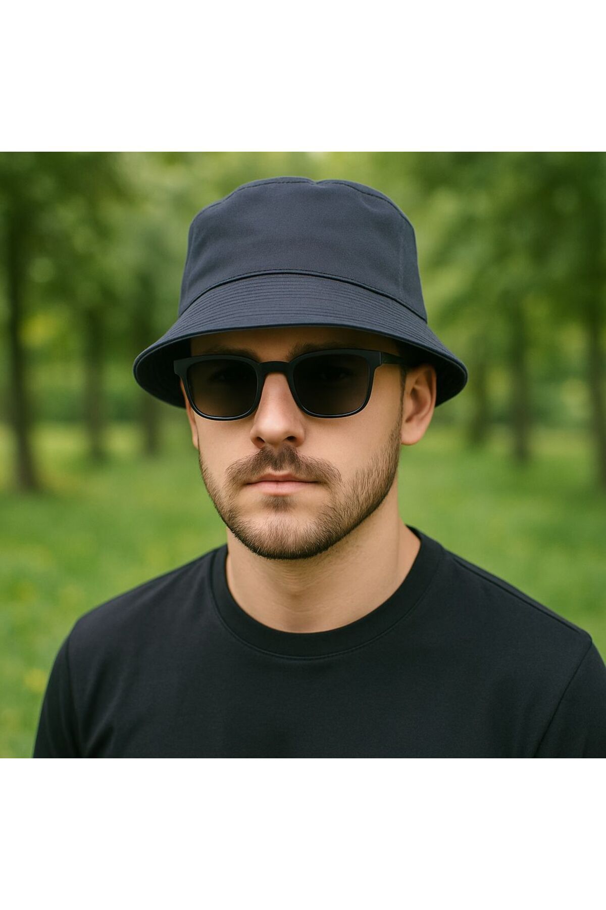 SFCOLLECTION Unisex Bucket Bermuda Şapka - Pamuk Kumaş Günlük Yazlık Kova Balıkçı Şapka