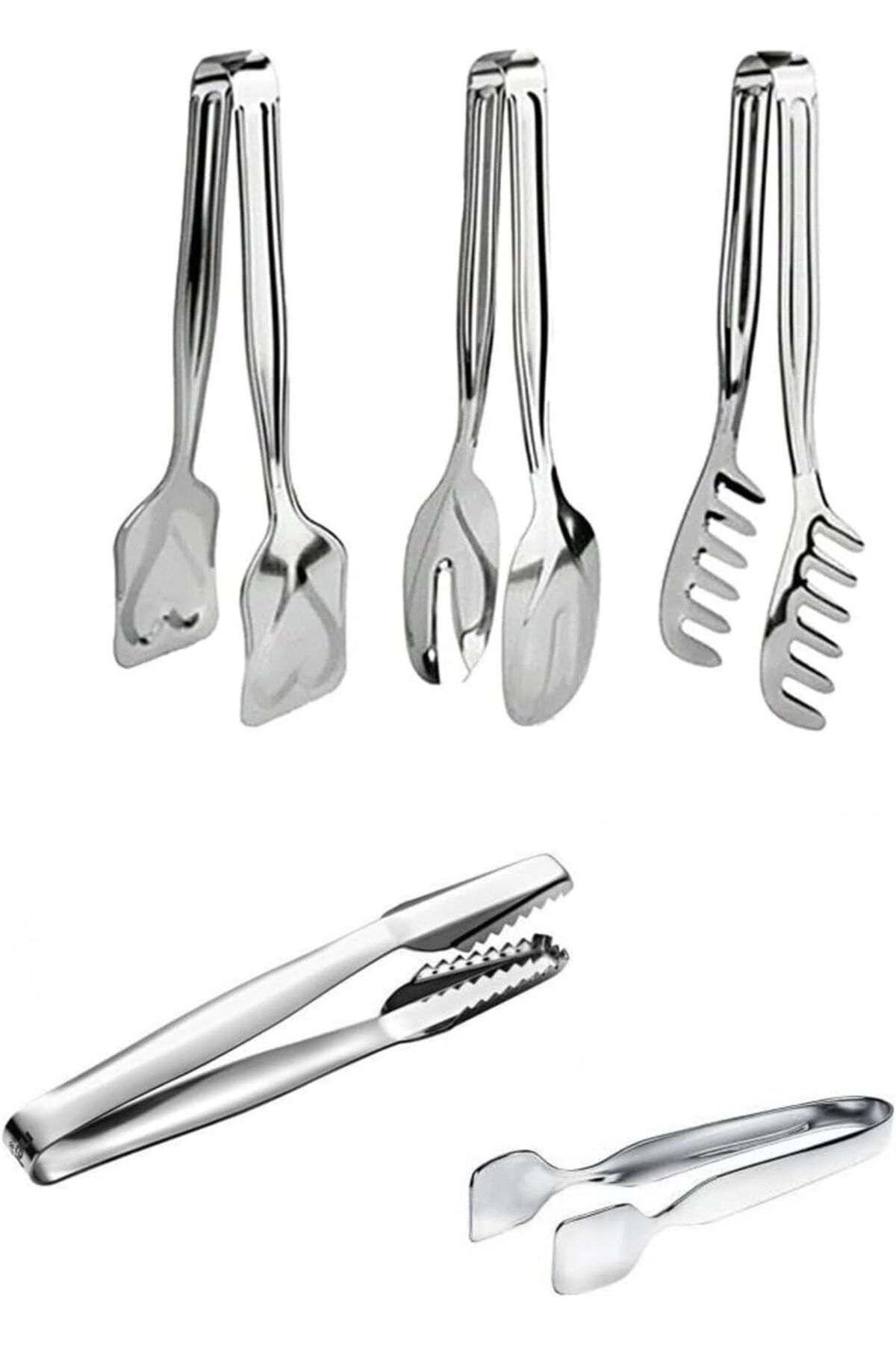 Mena Rise TuonShop Home 5 Parça Maşa Set,Makarna,Salata,Şeker,Buz Maşası 1122991