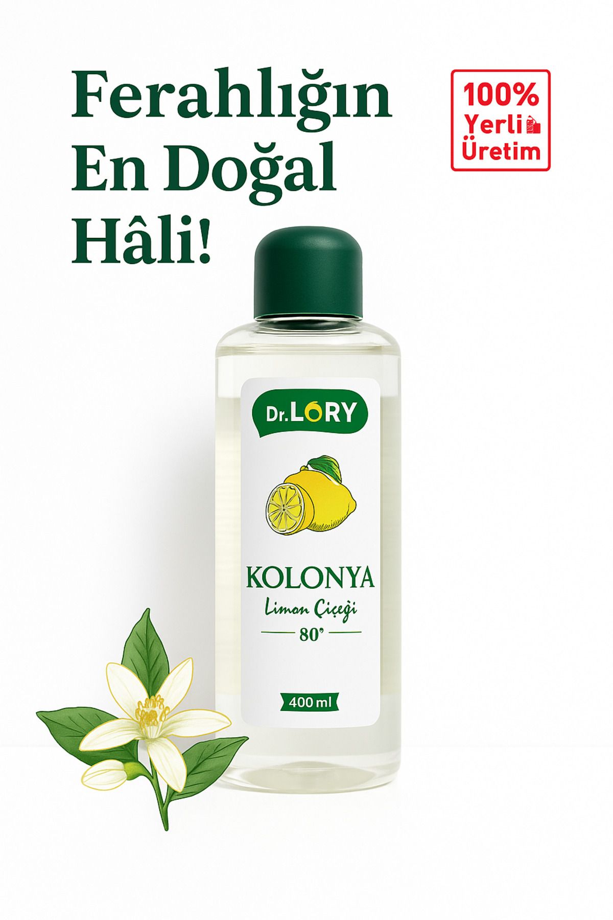Dr. Lory 80 Derece Limon Kolonyası 400 Ml