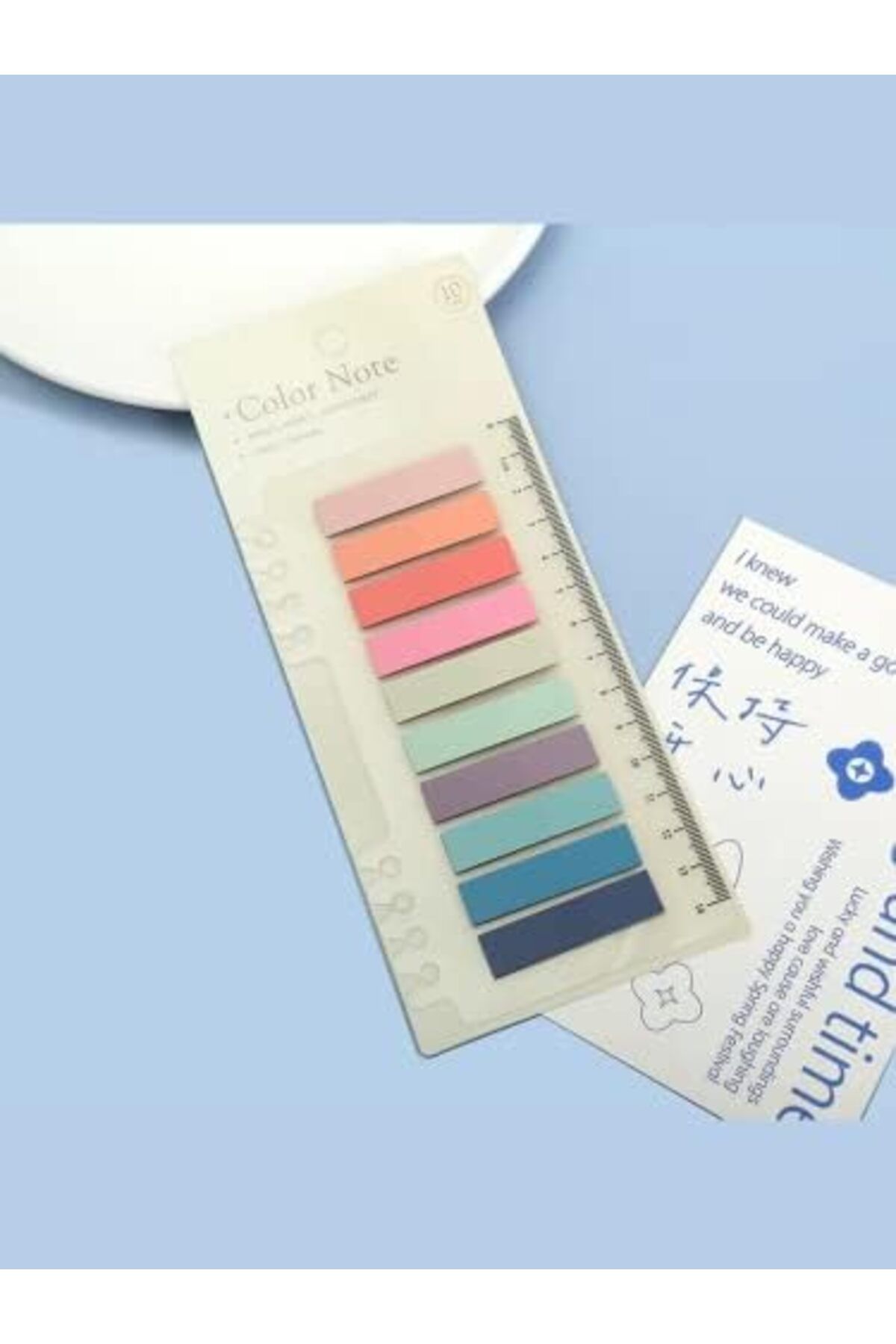 Mena Rise-Domesticrack Post It 10 Color 200 Sheets Transparent Sticky Note Papers Sticky Notes Label Memo D 3