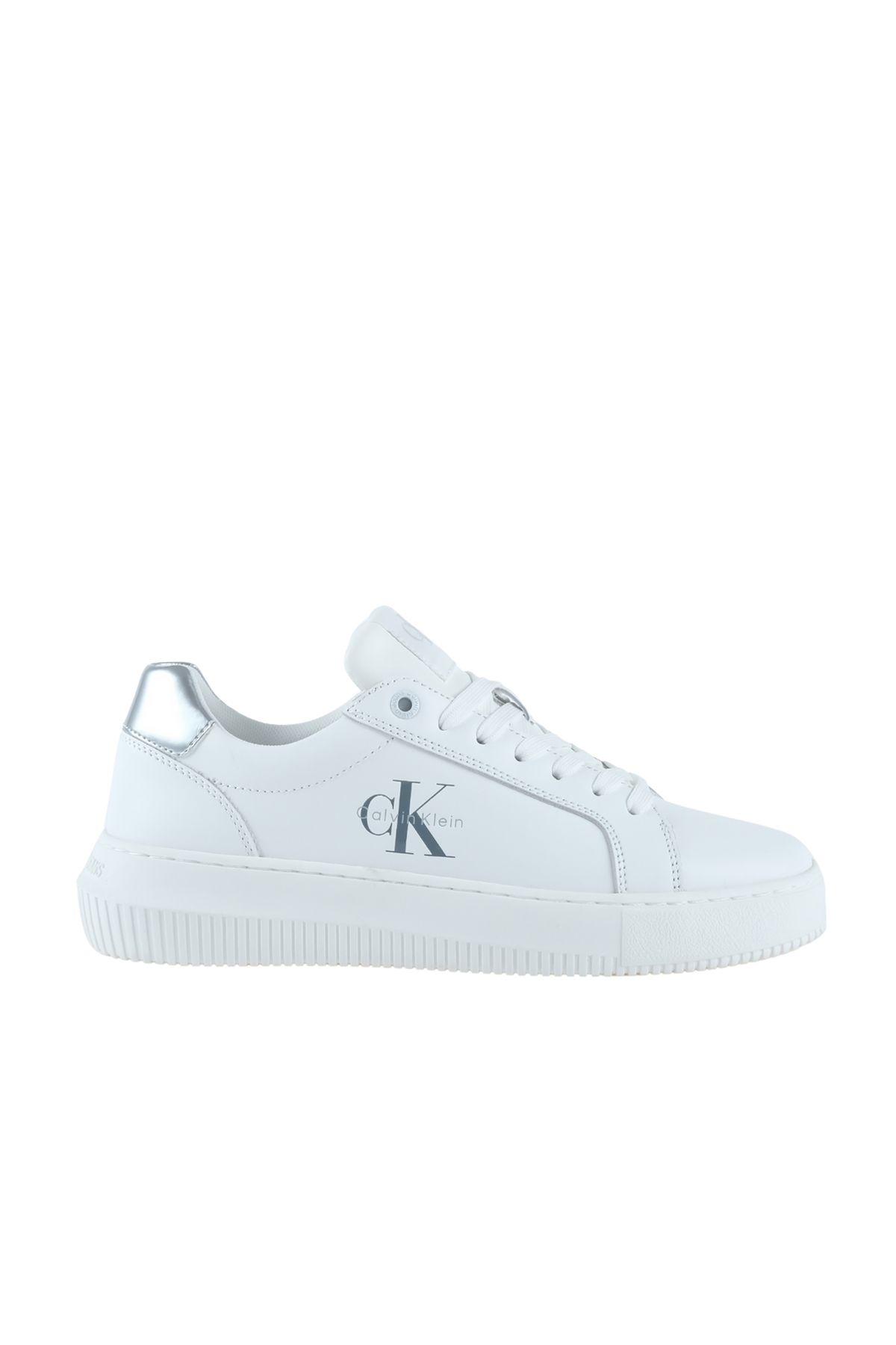 Calvin Klein Chunky Cupsole Kadın Beyaz Ayakkabı (YW0YW01876-02R)