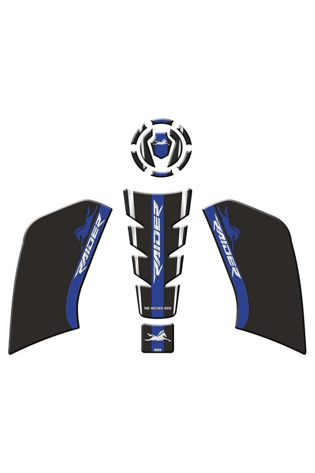 GOGOPREMİUM TVS RAIDER 125 2023 - 2024 UYUMLU TANK PAD SET 007