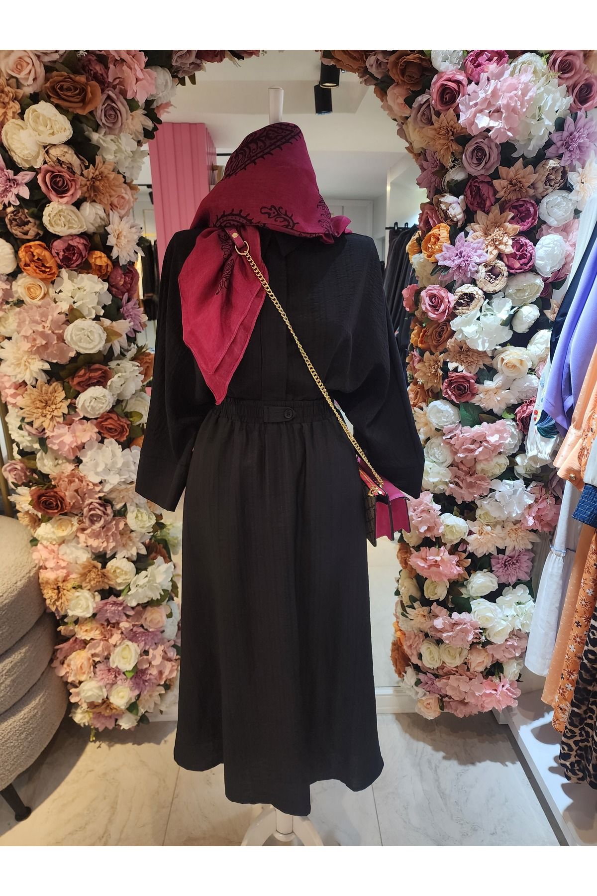 On Fashion kadın siyah etek