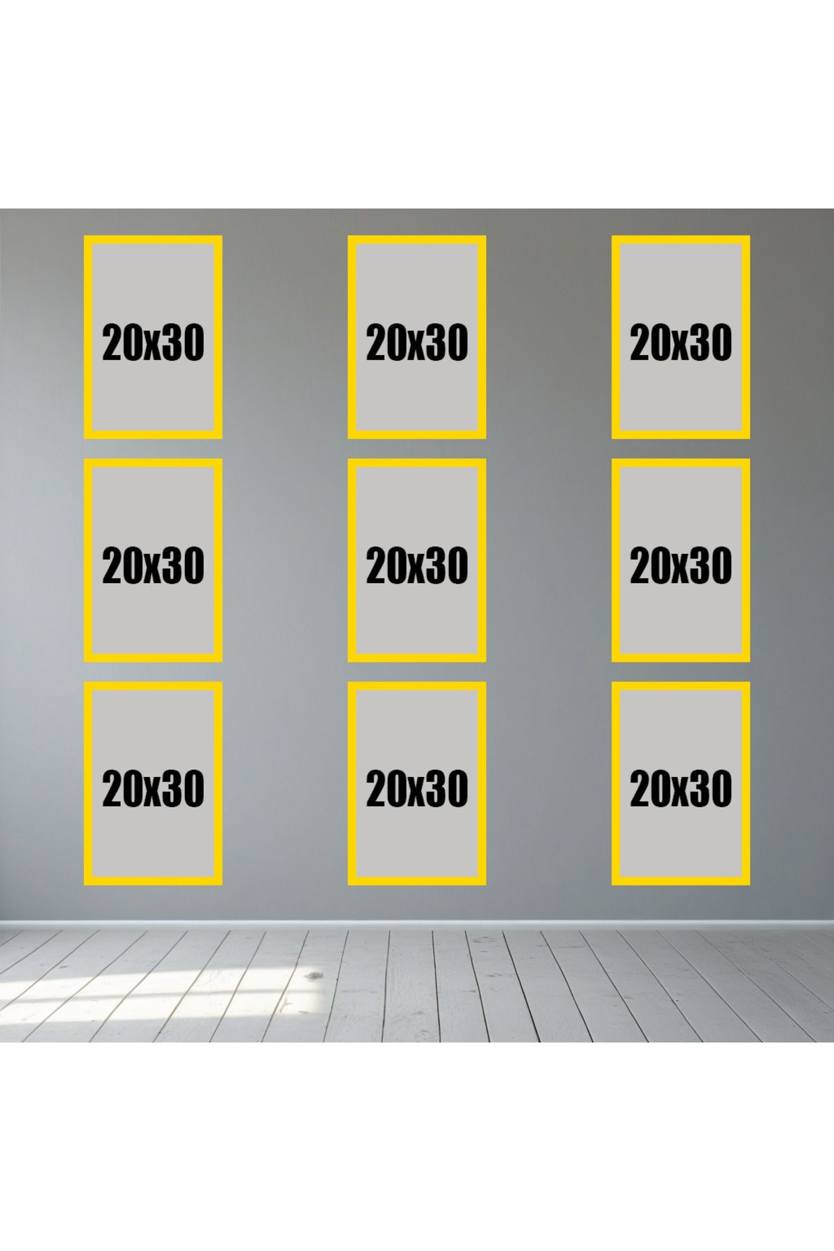 Tooall 20x30 Altın Renk Boş Çerçeve Seti – 1’li, 2’li, 3’lü, 6’lı, 9’lu Gold Duvar Dekor Çerçevesi