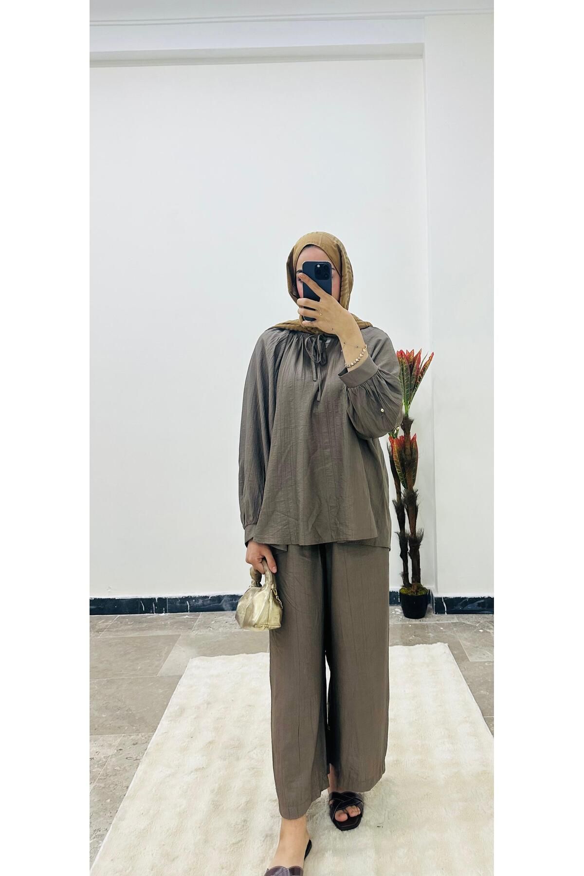 MODA Bağlama Detaylı Salaş İkili Takım
