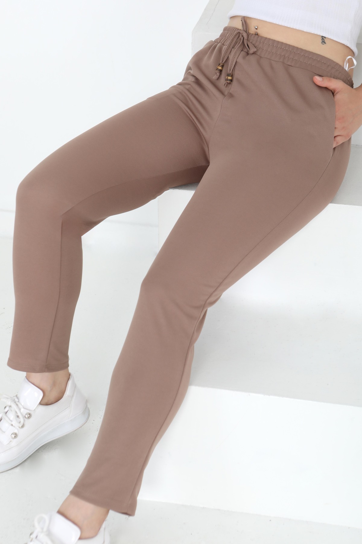 TOFİSA Havuç Pantolon Koyu Vizon - 27076