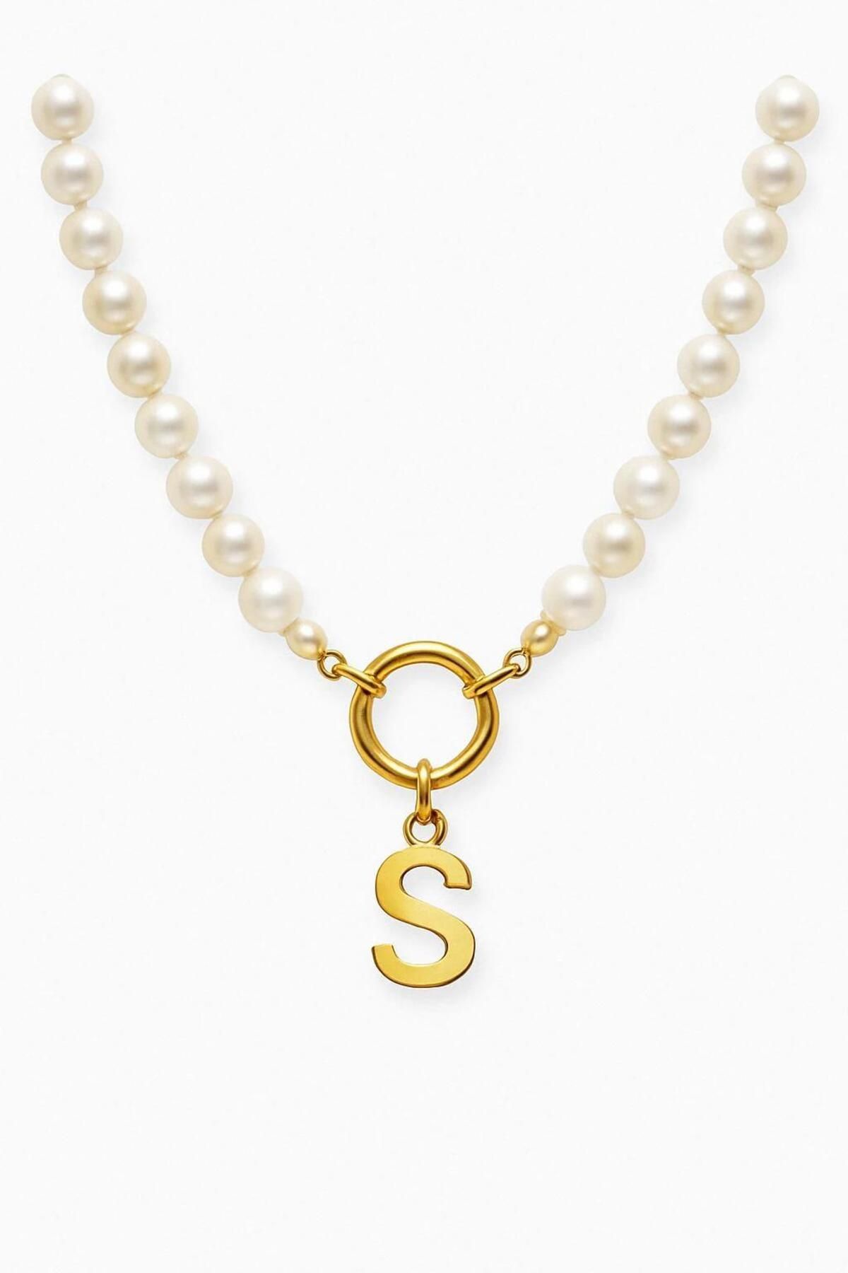sirius jewelry 925s | İncili Harf Kolye