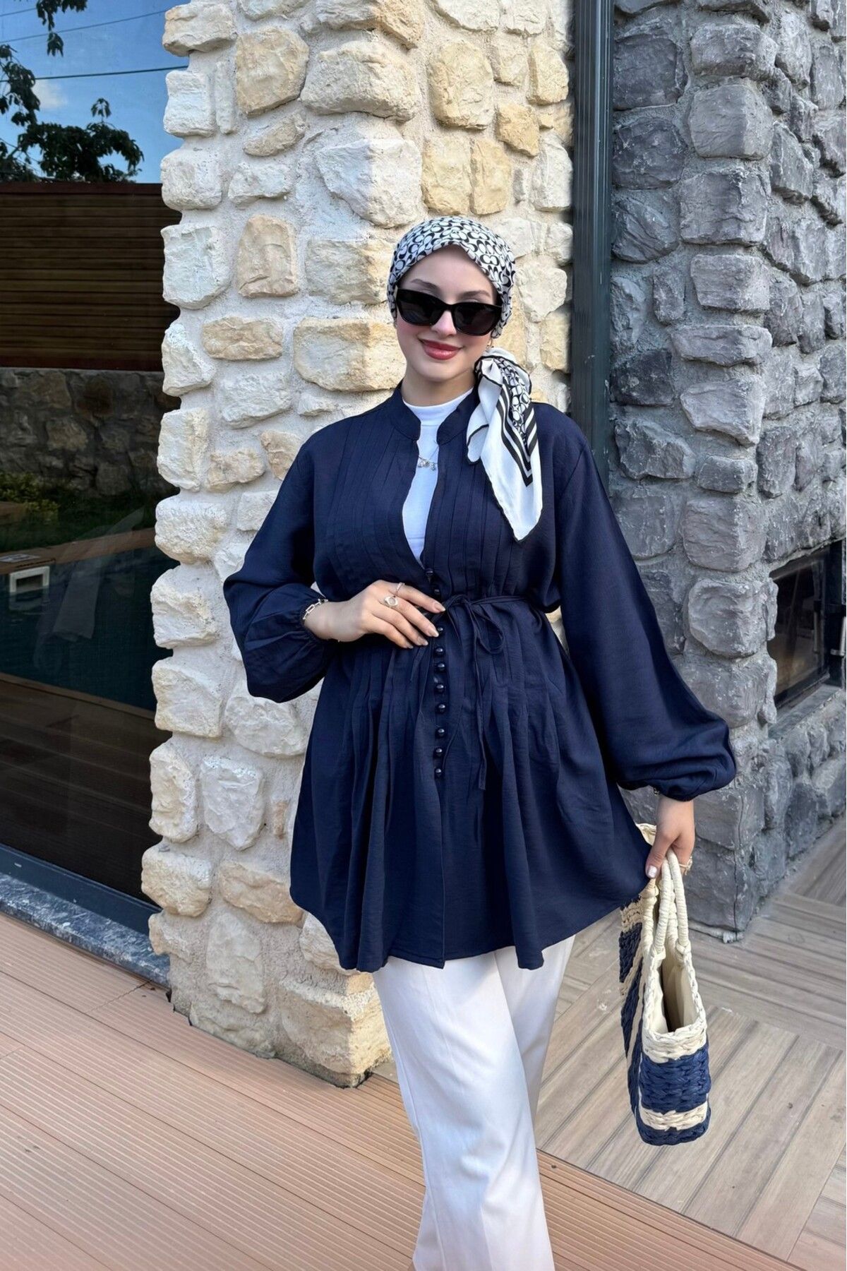 lurex moda Pamuk Vual Biyeli Gömlek
