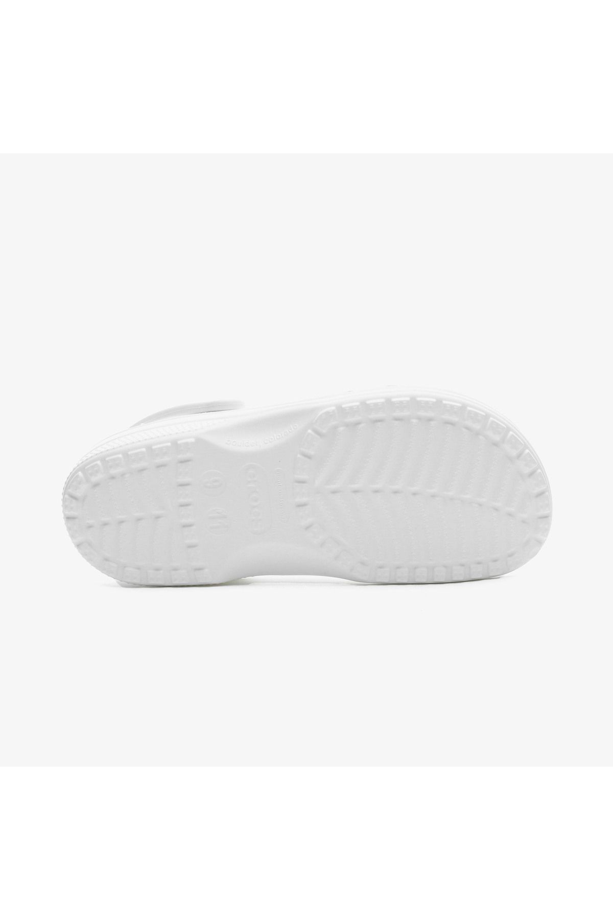 Crocs-Classic 10001-100 Unisex White Sandals & Slippers 5