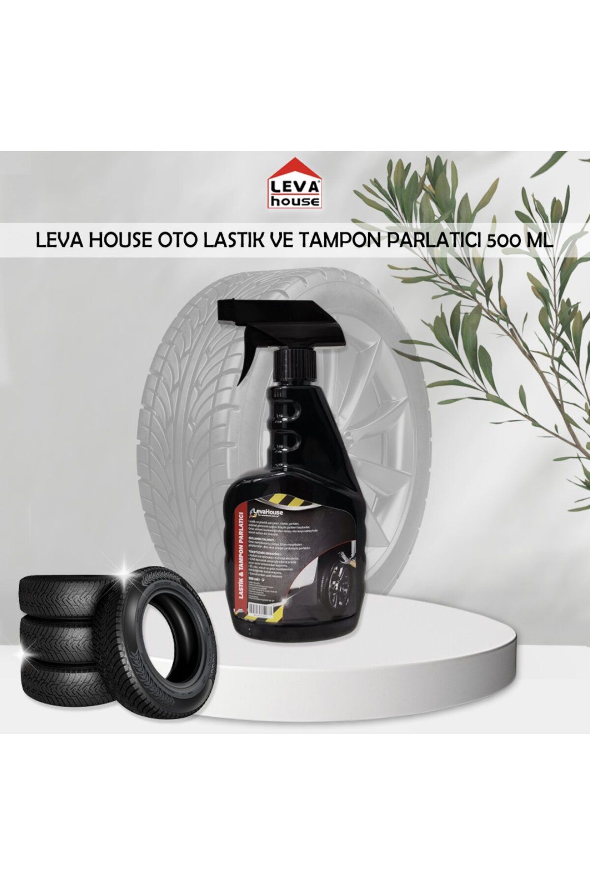 LEVA OTO LASTİK VE TAMPON PARLATICI 500ML