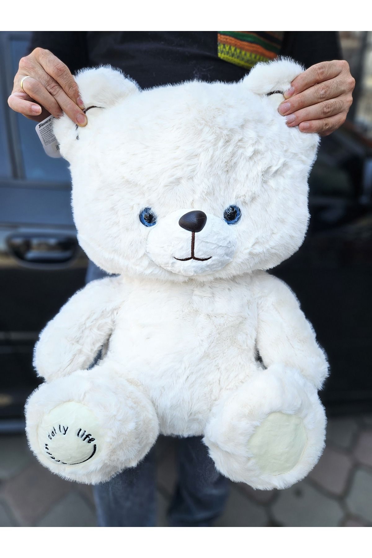 Online 50 Cm Sevimli Yumuşacık 1.Sınıf Kalite Peluş Ayı Oyuncak Peluş Ayıcık Beyaz Renk