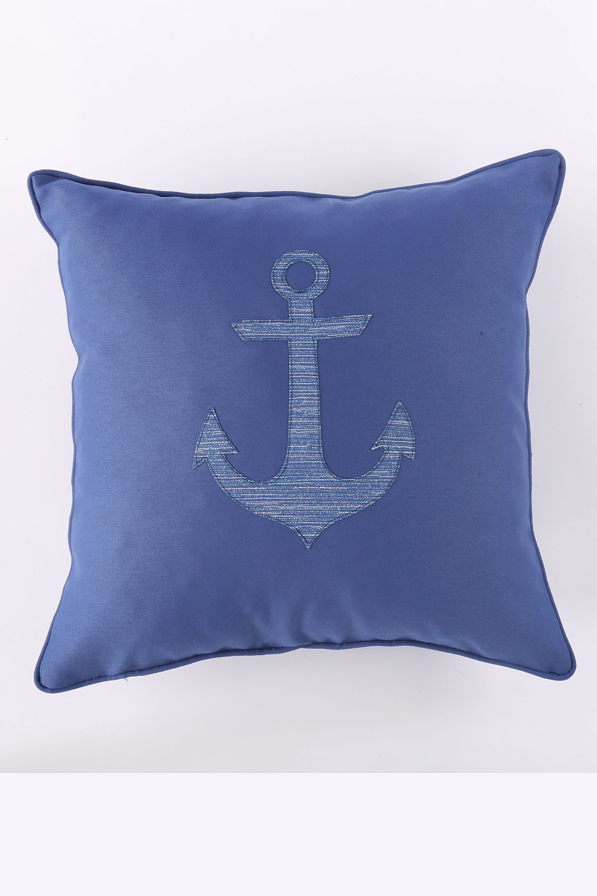 PS FABRIC Mavi Outdoor Kırlent Kılıfı – 45x45 cm Su İtici, Solmaz Kumaş
