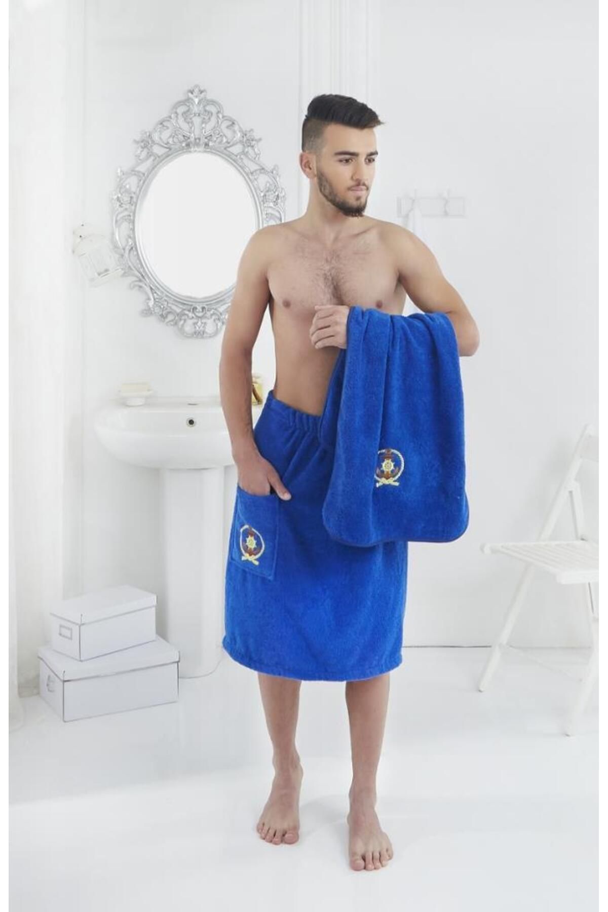 Karna Home Cotton Pamır Erkek Sauna Havlu Seti