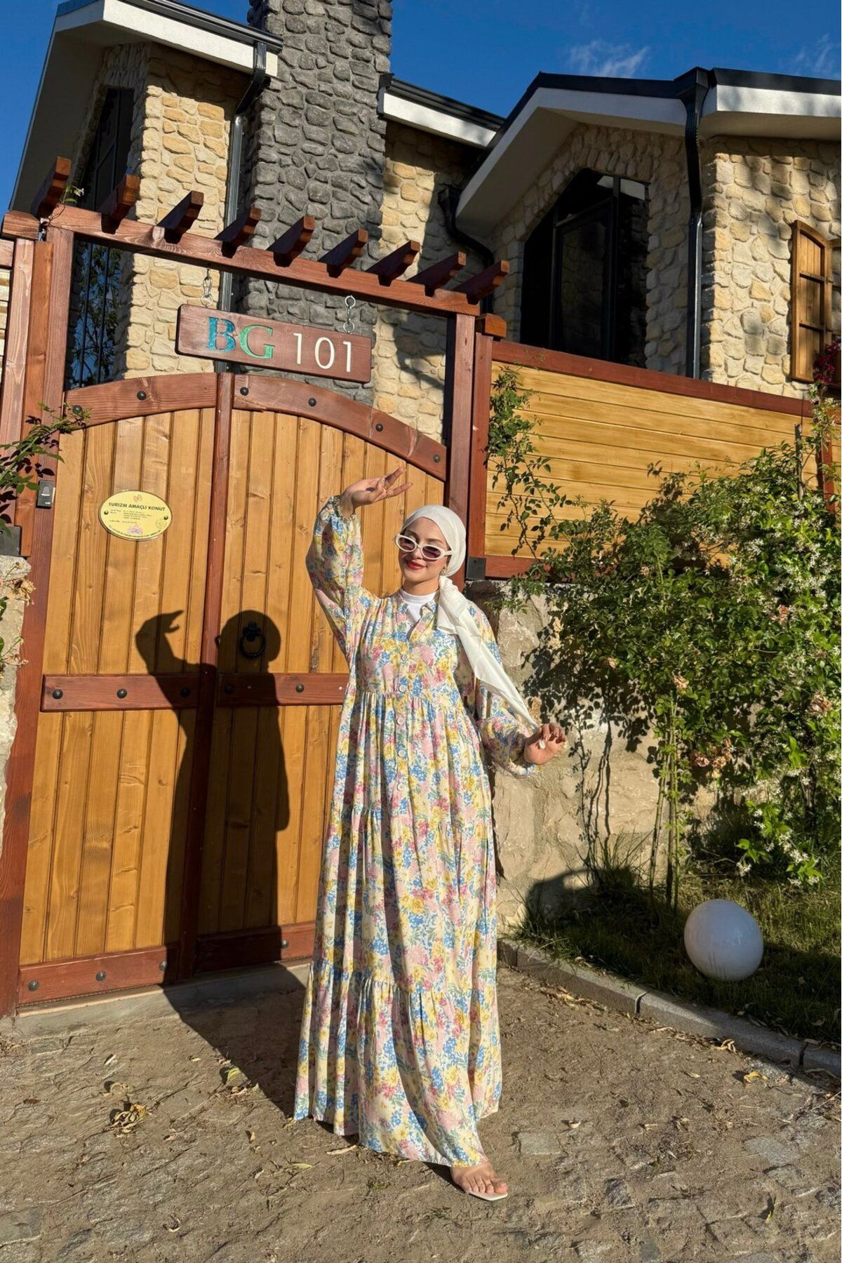 lurex moda Renkli Viskon Elbise