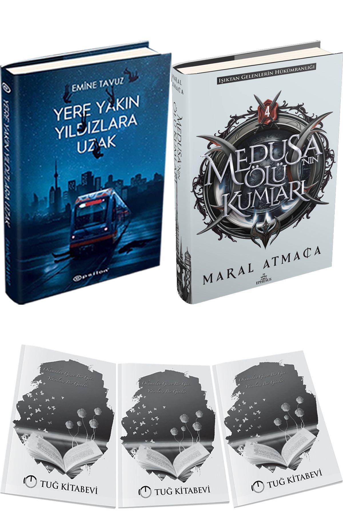 Epsilon Yayınevi Yere Yakın Yıldızlara Uzak Ciltli ve Medusanın Ölü Kumları 4 Ciltli + Hediyeli