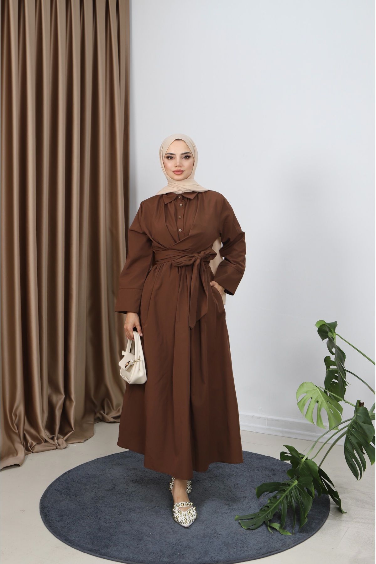 NİSUM MODA BAĞLAMALI YAZLIK ELBİSE