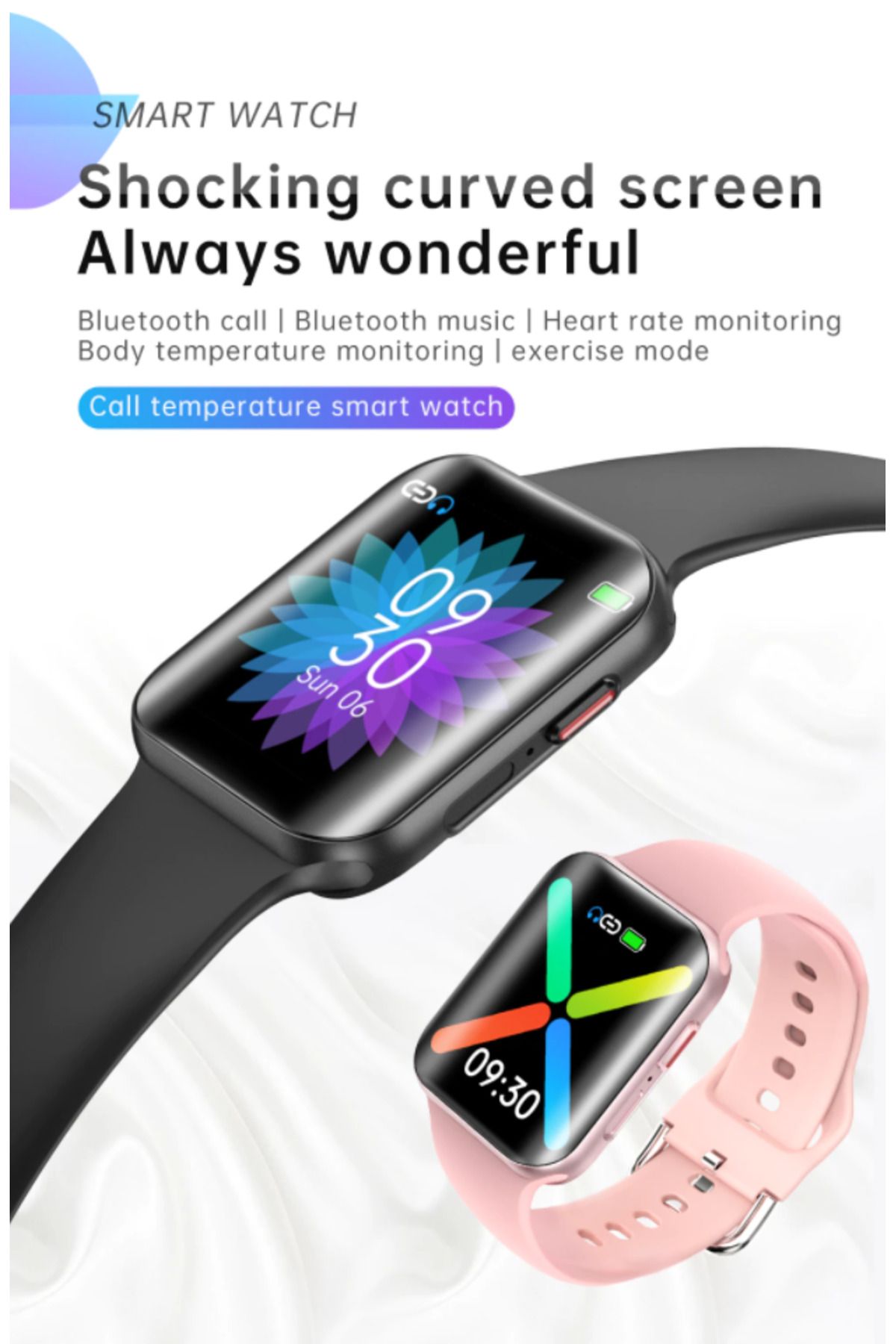 ideal STORE-Ceas Smartwatch Pro Detail idealStore, Ecran Curbat 1.54 inch, Rezistent la Apa, Compatibil iOS si A 8