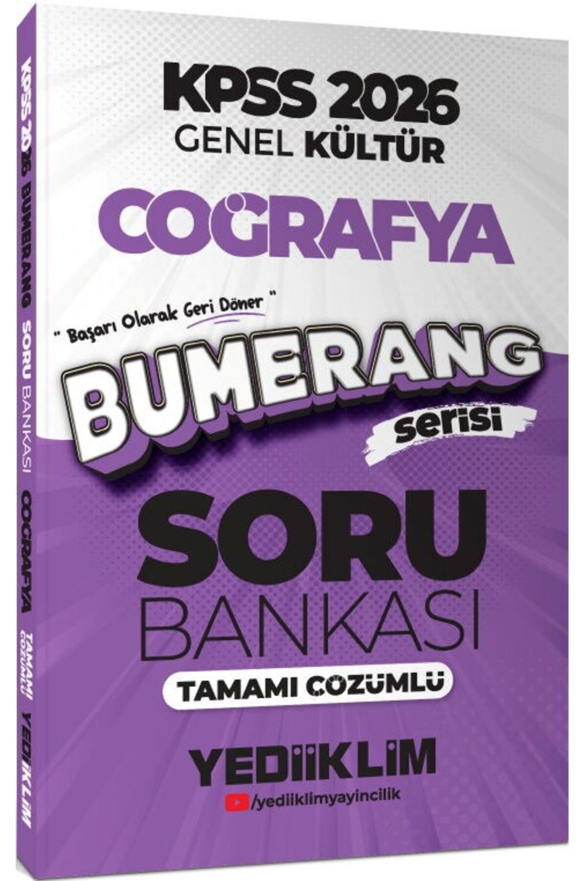 Yediiklim Yayınları Yediiklim Yayınları 2026 KPSS Genel Kültür Bumerang Coğrafya Tamamı Çözümlü Soru Bankası