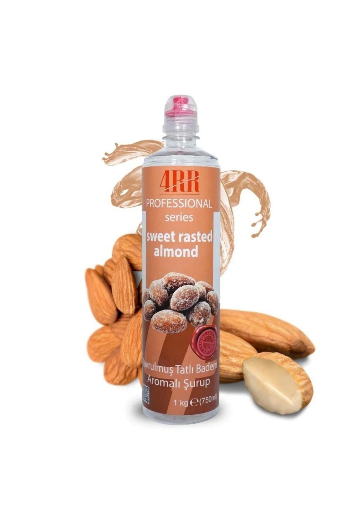 4RR Kavrulmuş Tatlı Badem Aromalı Tropikal İçecek & Kokteyl Şurubu 750 ml