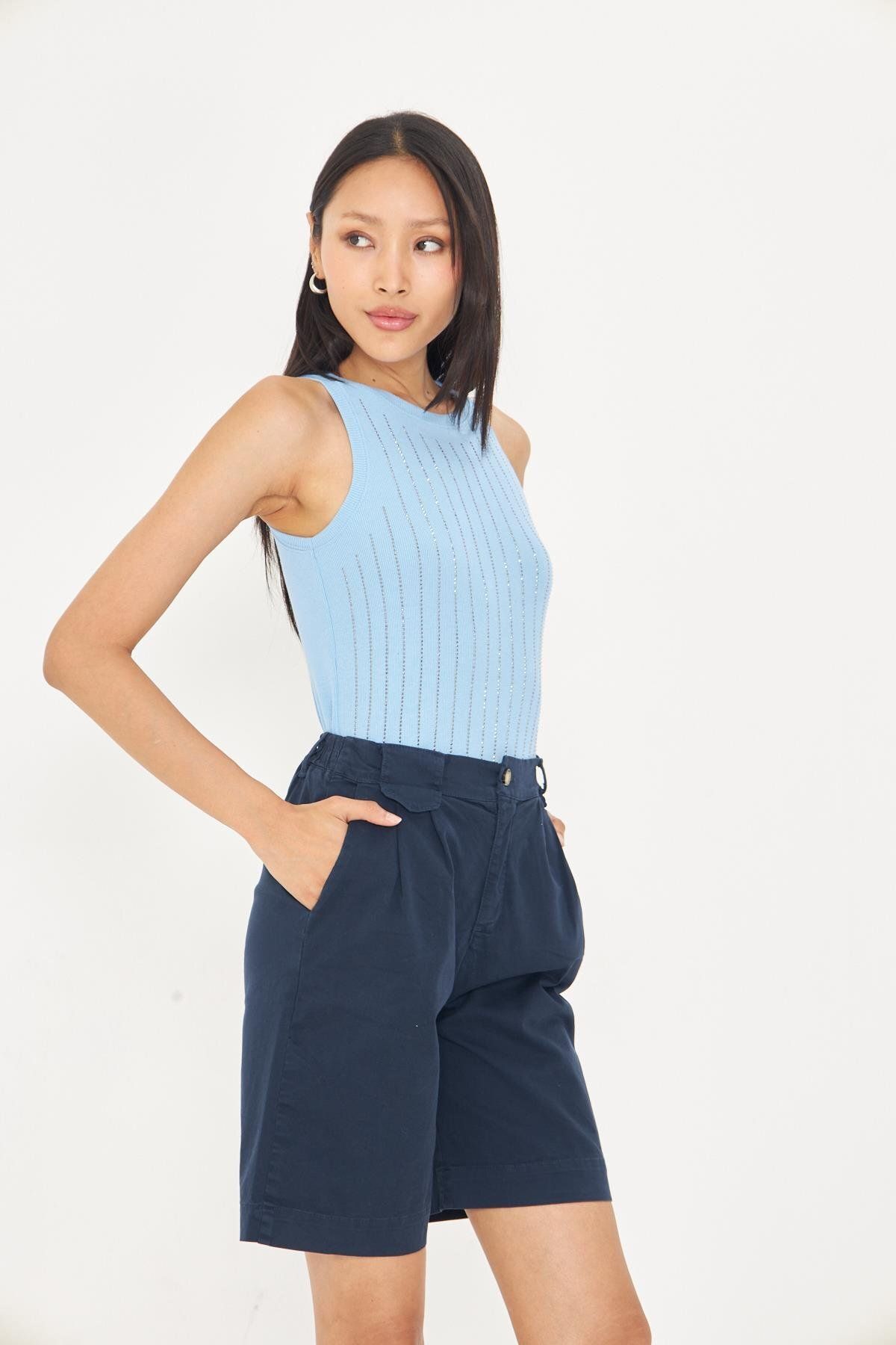 TIFFANY&TOMATO Sıra Taşlı Basic Atlet