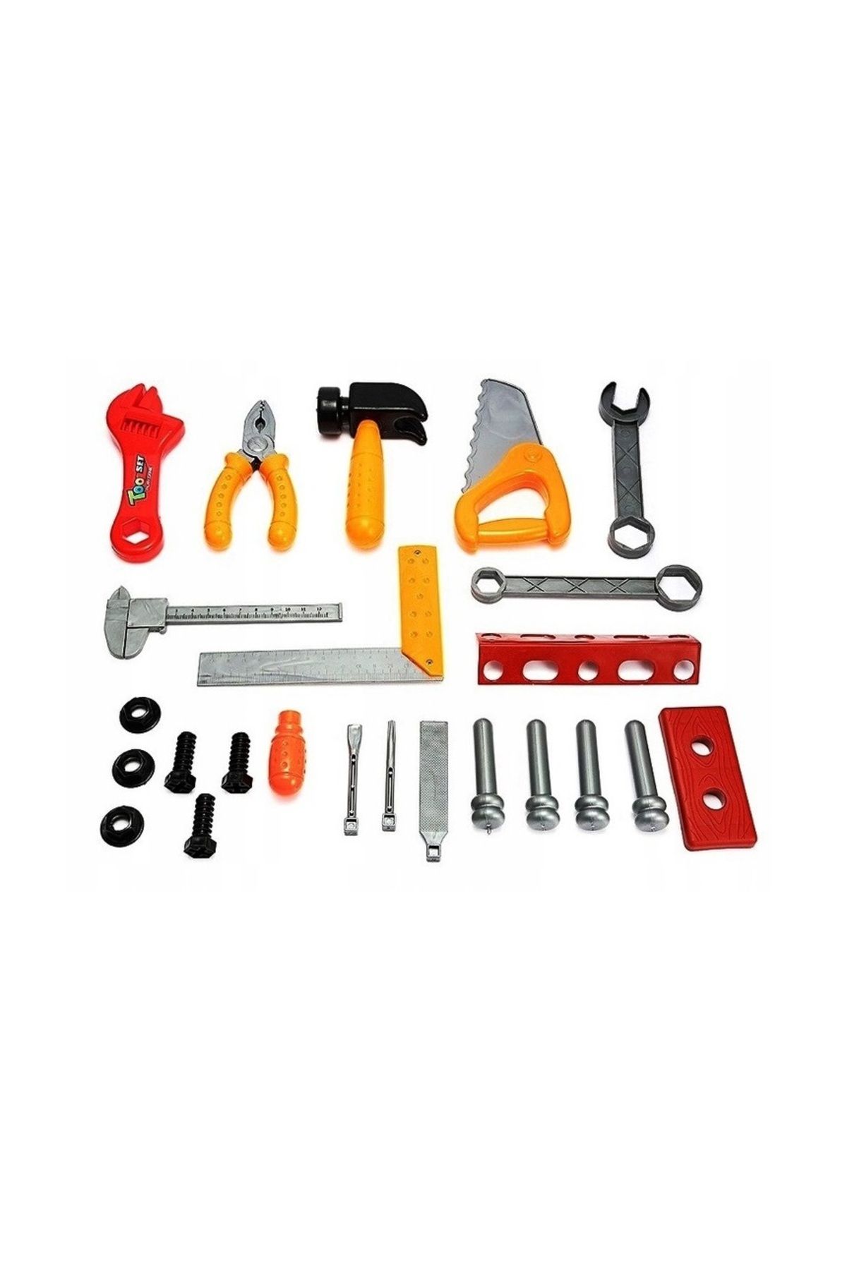 ideal STORE-Banc de lucru interactiv cu casca idealSTORE Junior Tool Set, Dimensiuni 47 x 37 x 24 cm, Include 25 4