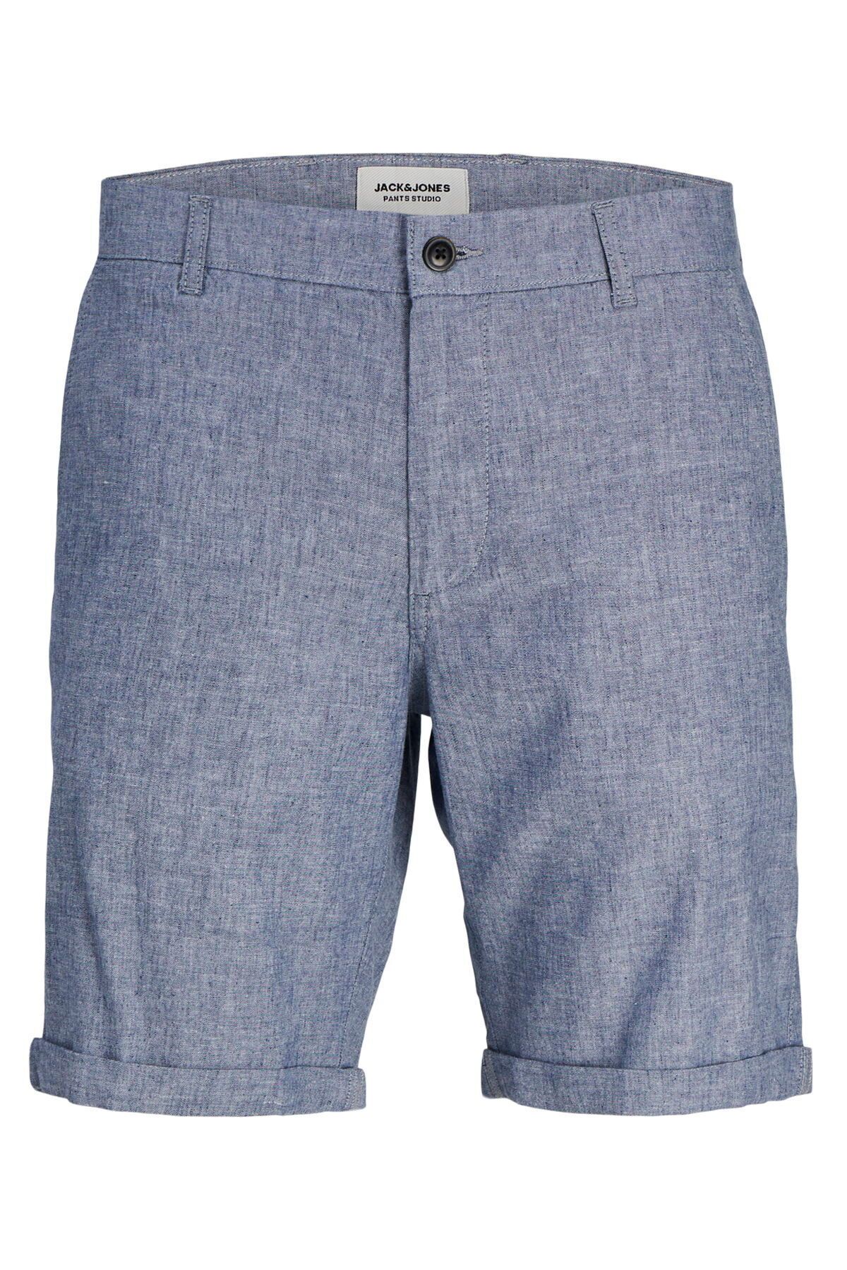 Jack & Jones Erkek Keten Karisimli Chino Sort - Dave